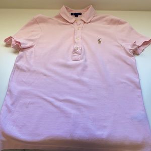 RALPH LAUREN PINK POLO SHIRT